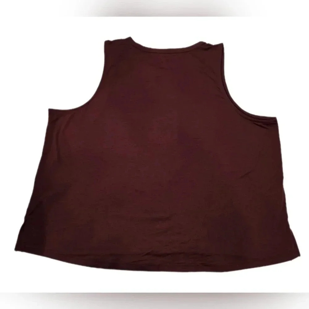 Old Navy, Size XL, Dark Red Sleeveless Crop - Picture 3 of 9